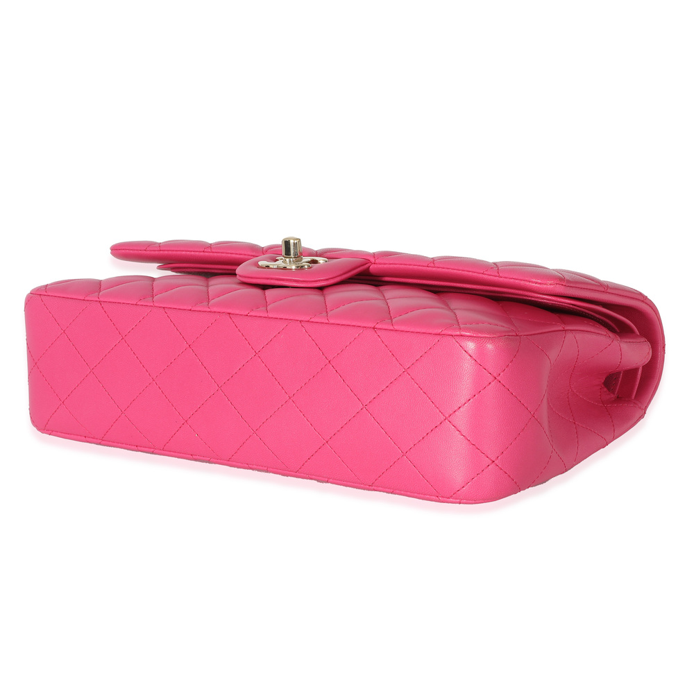 Chanel 16C Pink Quilted Lambskin Medium Classic Double Flap Bag - Picture 7 of 7